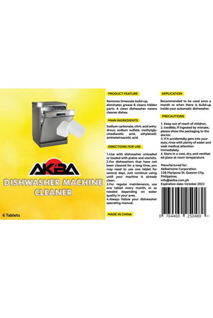 Akiba Dishwasher Machine Cleaner 6x20g per box - AkibaHome