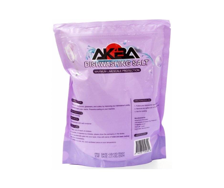 Akiba Dishwasher Salt for water softening - 1kg - AkibaHome